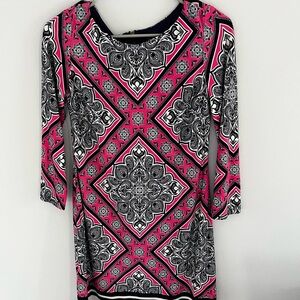 Vince Camuto Navy Dress with Pink Size Tag